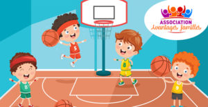 enfant joue au basketball